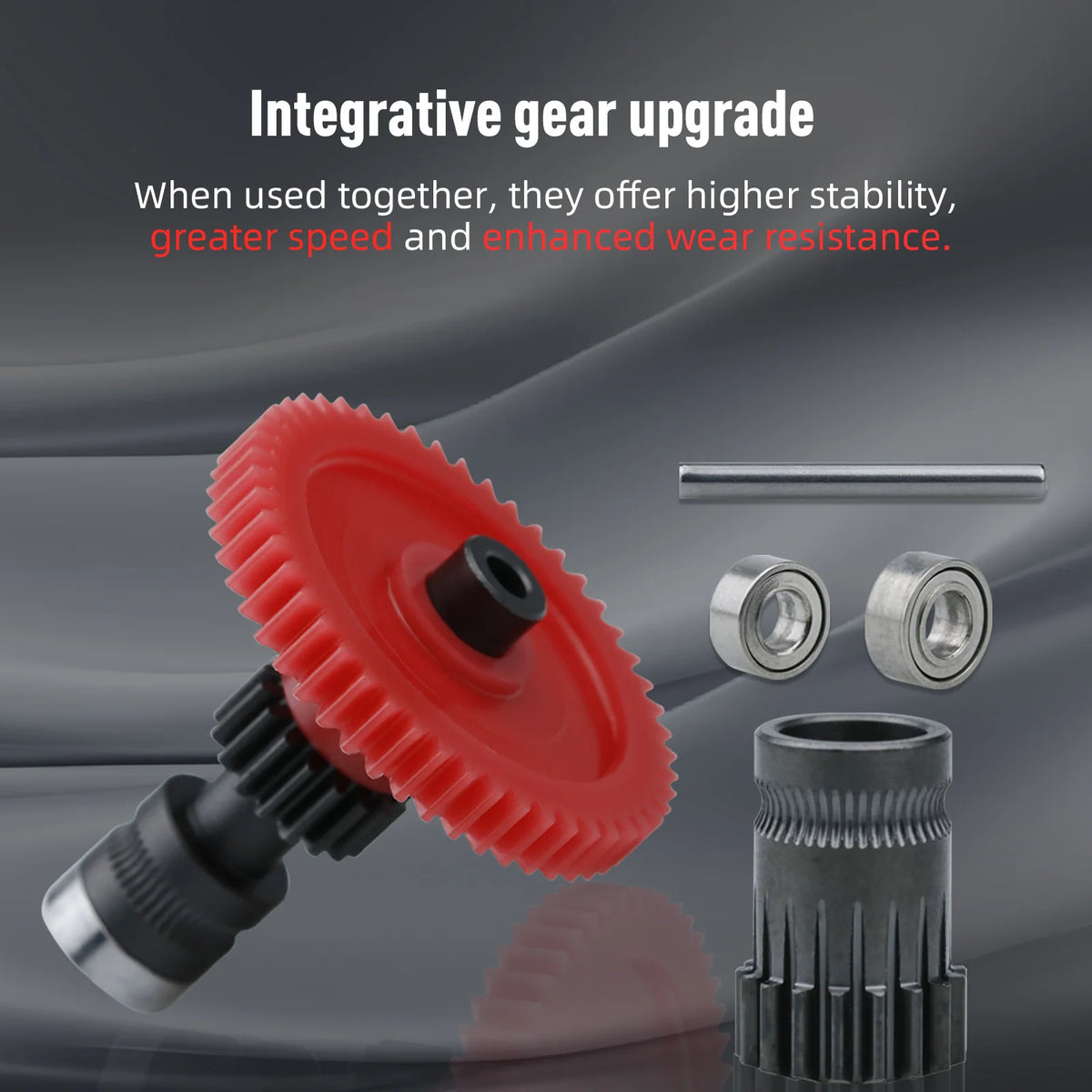 Hardened Steel Extruder Gear Kit – Nickel-Plated for 3D Printer Direct Drive