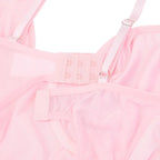 Pink Lace Corset Lingerie – Patchwork Garter Set for Cosplay Costume