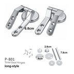 Zinc Alloy Toilet Seat Hinges – Replacement Mounting Hardware for Toilet Lids