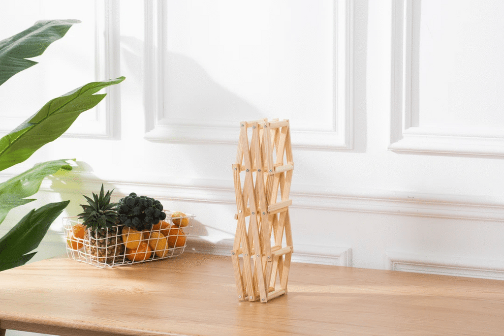 Wooden Stackable Wine Racks – Modular Storage Shelves for Home Bar Decor
