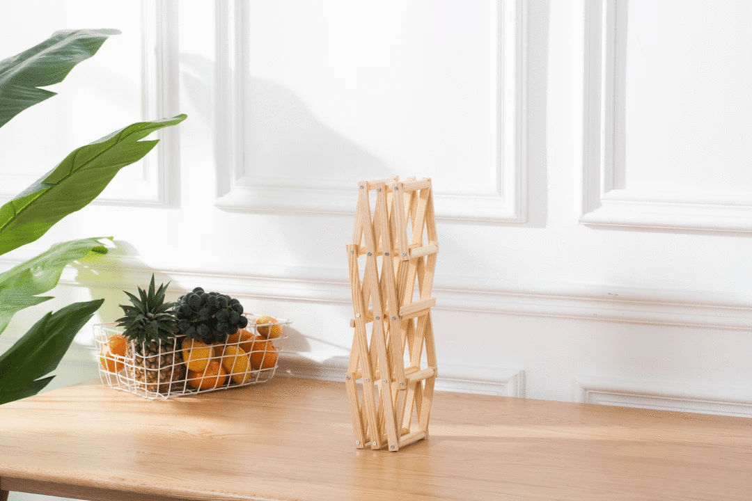 Wooden Stackable Wine Racks – Modular Storage Shelves for Home Bar Decor