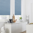 Self-Adhesive Pleated Blinds – Half Blackout Privacy Shades for Home Windows