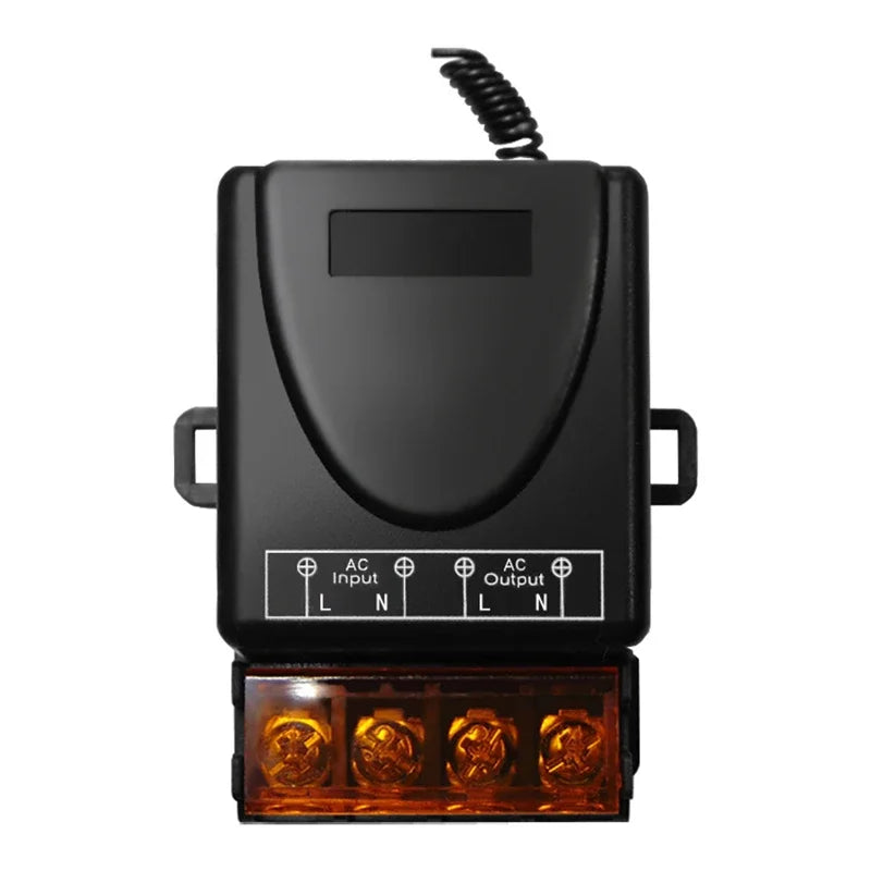 Wireless Remote Relay Switch – 72V-220V Receiver for Motor and Pump Control