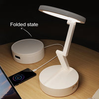 Foldable LED Desk Lamp – Rechargeable USB Reading Light for Home Office