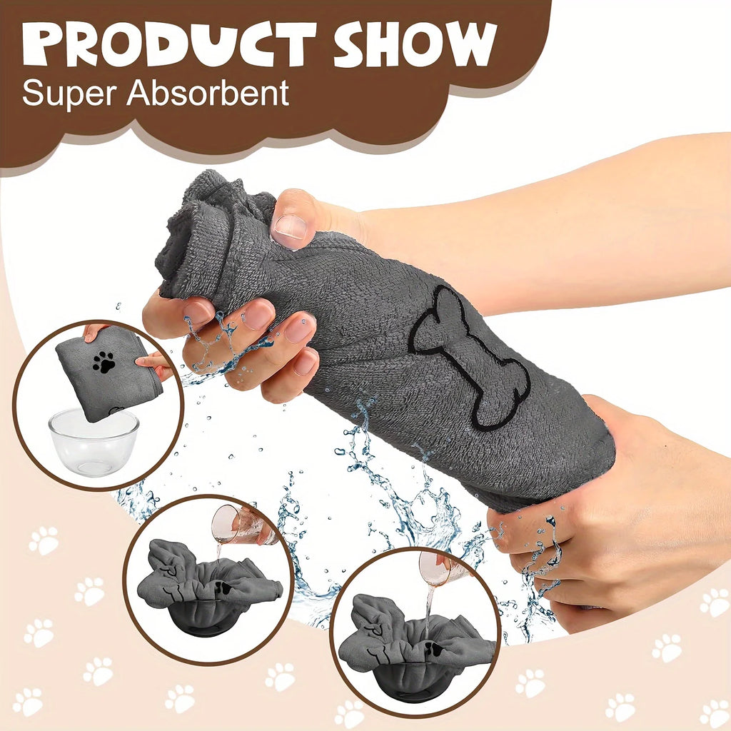 Microfiber Dog Towel – Quick-Drying Absorbent Bath Towel for Pets