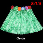 Hawaiian Hula Grass Skirt – Tropical Costume for Beach Parties and Luaus