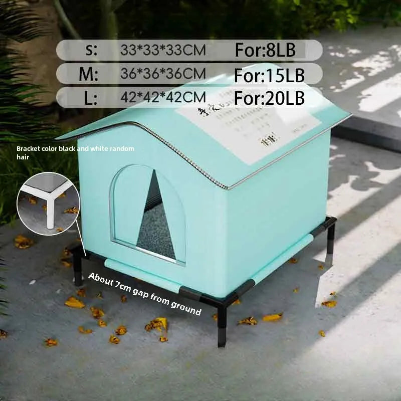 Waterproof Outdoor Pet House – Foldable Winter Cave for Small Dogs and Cats