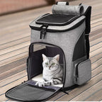 Expandable Pet Carrier Backpack – Breathable Travel Bag for Cats and Dogs