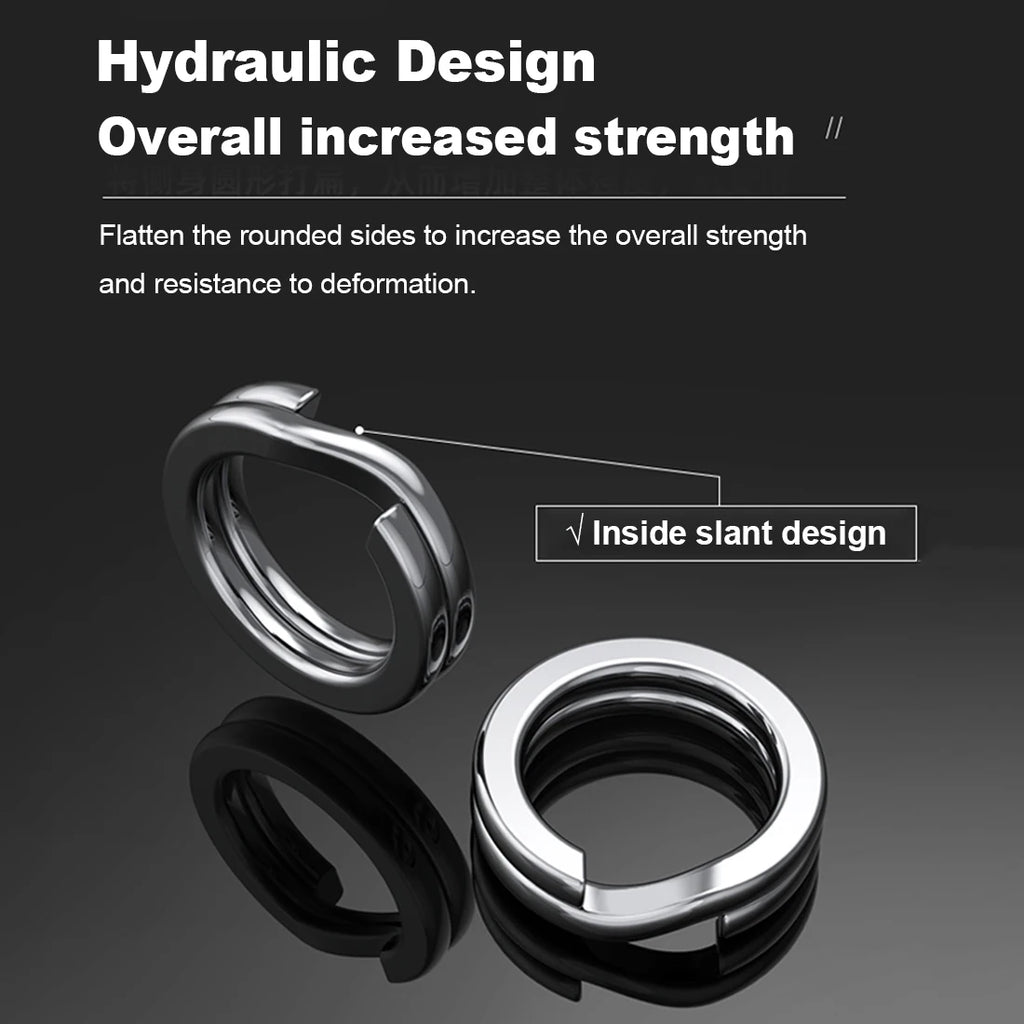 Stainless Steel Split Rings – Heavy Duty Fishing Lure Terminal Tackle