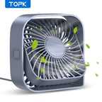 Portable Mini Desk Fan – 360 Degree Quiet USB Cooling for Home and Camping