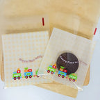 Self-Adhesive Bow-Knot Cookie Bags – 10x10cm Plastic Packaging for Parties