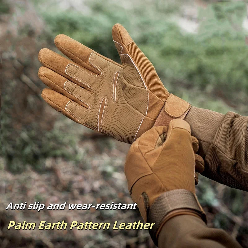 Tactical Full Finger Gloves – Anti-Slip Protective Gear for Outdoor Sports