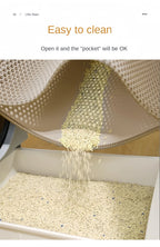 Large Waterproof EVA Cat Litter Mat – Double Layer Tray for Pet Hygiene