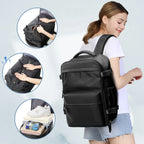 Expandable Travel Laptop Backpack – Large Capacity Business Bag for Men and Women