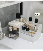 Transparent Cosmetic Organizer – Desktop Storage Drawers for Office Desks