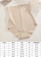 Seamless High Waist Shapewear – Ice Silk Tummy Control Panties for Women