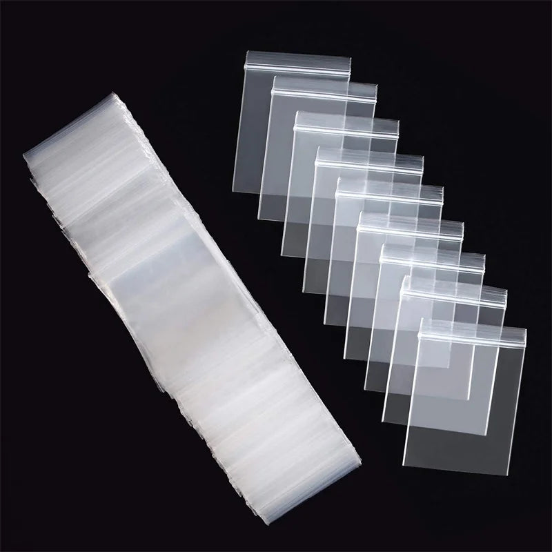 Clear Zip Lock Pouches – Resealable Plastic Bags for Jewelry Packaging