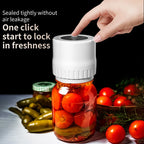Electric Mason Can Sealer – Portable Vacuum Tool for Kitchen Food Storage