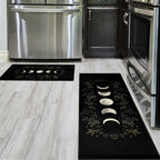 Gothic Moon Kitchen Runner – Anti-slip Printed Floor Mat for Witchy Home Decor