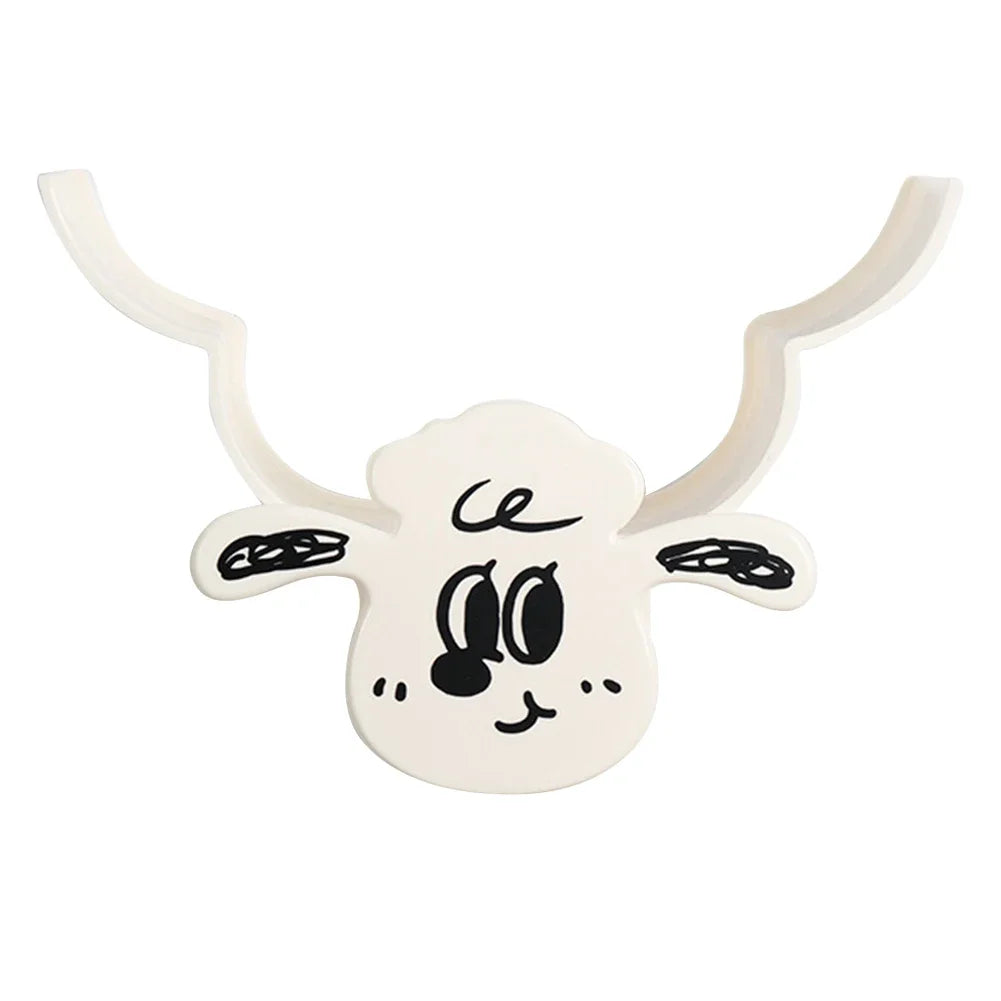 Sheep Toilet Paper Holder – Wall Mounted Metal Organizer for Bathroom Decor