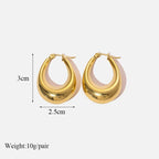 316L Stainless Steel Waterproof Earrings – Minimalist Jewelry for Vacation