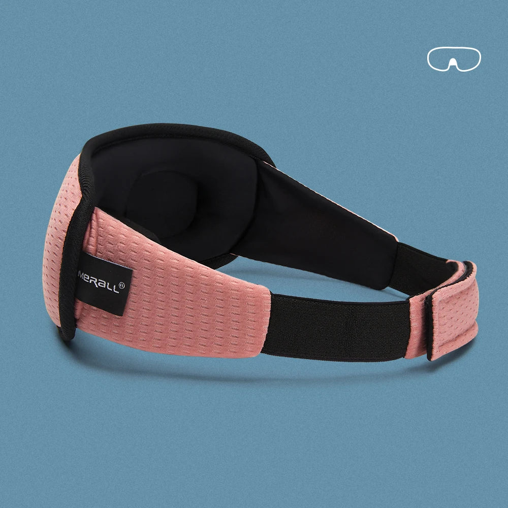 Memory Foam Sleep Mask – Ergonomic 3D Blindfold for Travel and Sleeping