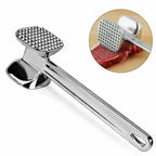 Stainless Steel Meat Tenderizer – Double-Sided Heavy Duty Hammer for Kitchen