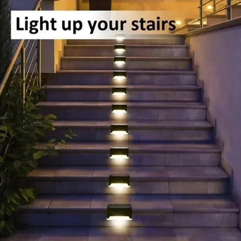 Waterproof Solar LED Deck Lights – Outdoor Step Lamps for Garden Patio Decor