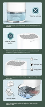Portable Electric Dehumidifier – Silent Moisture Absorber for Home and Office
