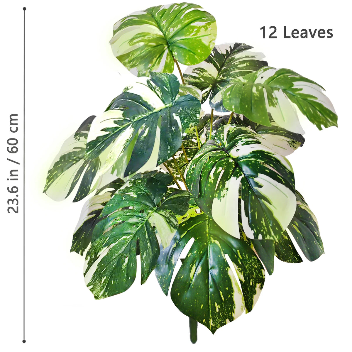 Artificial Tropical Leaf Plant – 60-103cm Potted Faux Greenery for Home Decor