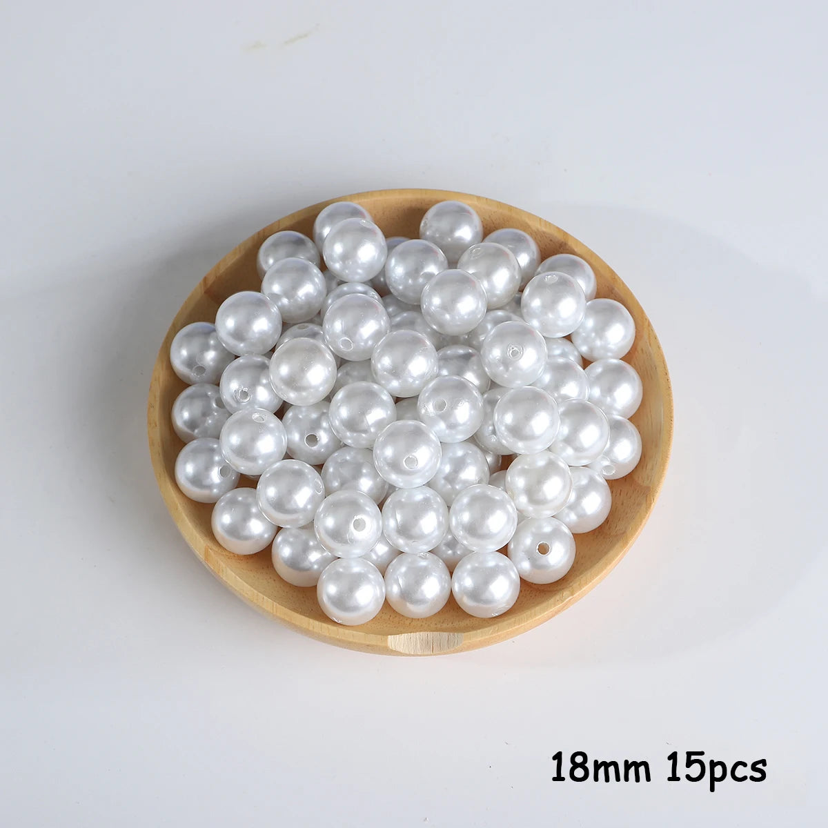 Beige ABS Imitation Pearl Beads – 3-20mm Round Spacer for Jewelry DIY Crafting