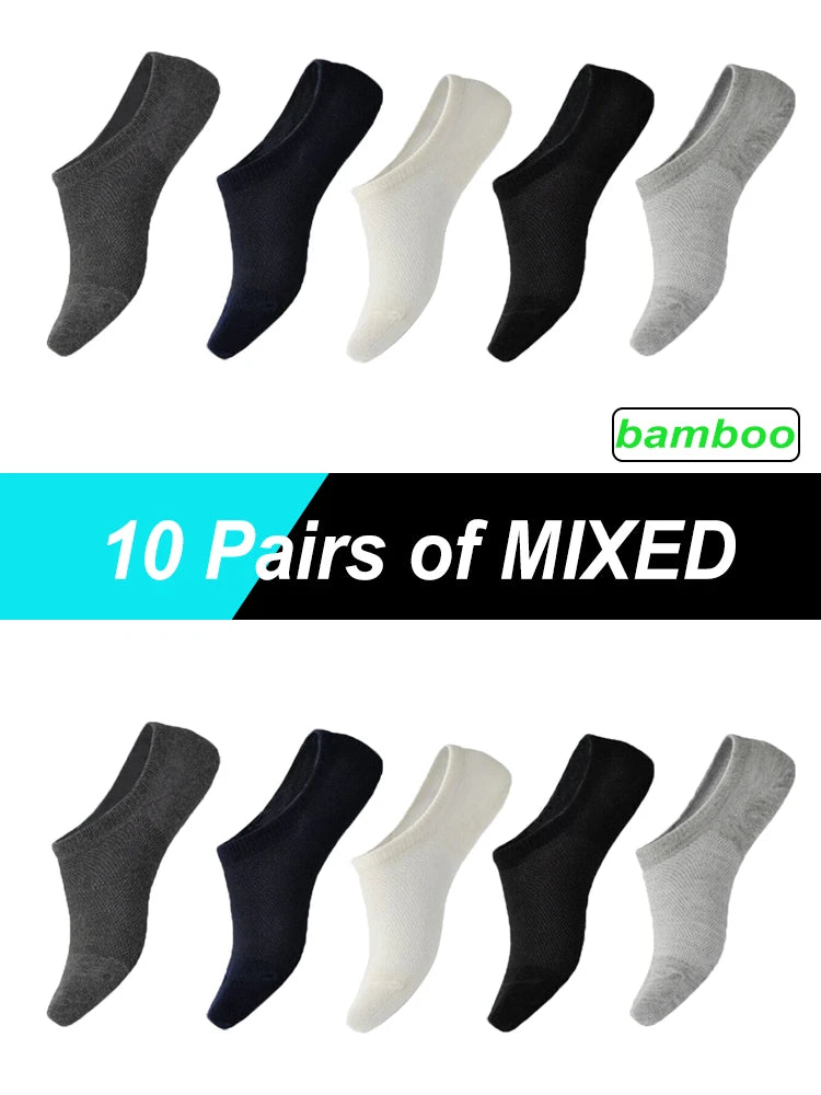 Bamboo Fiber Mesh Socks – Absorbent Invisible Ankle Liners for Summer