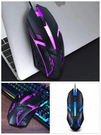 Wired LED Gaming Mouse – Ergonomic Backlit Optical Mouse for PC Desktop Laptop