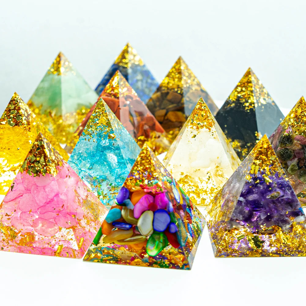 Amethyst Crystal Pyramid – Reiki Energy Generator for Chakra Meditation