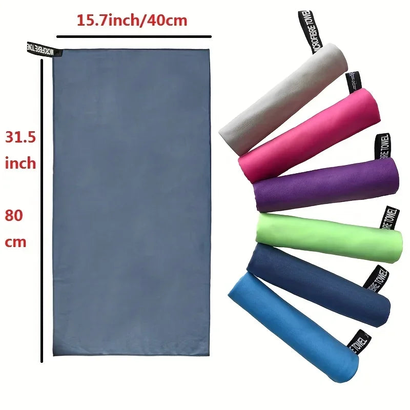 Ultra-Absorbent Microfiber Towel – Quick-Drying Compact Gear for Sports and Outdoors
