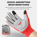 Gel Padded Cycling Gloves – Convertible Full and Half Finger for MTB Riding
