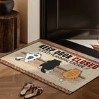 Cat Pattern Door Mat – Non-Slip Floor Rug for Bedroom and Entrance
