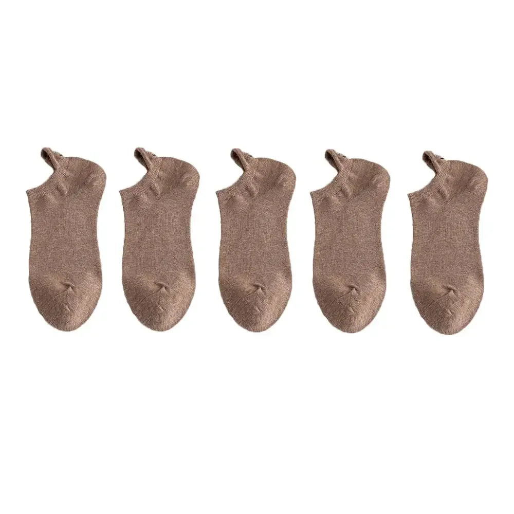 Embroidered Expression Ankle Socks – Kawaii Cotton Fashion for Casual Wear