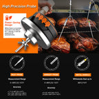Wireless Meat Thermometer – Bluetooth App-Controlled for BBQ Grill and Smoker