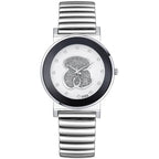 Bear Diamond Quartz Watch – Elegant Minimalist Wristwear for Women