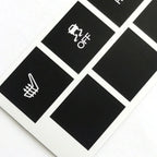 Heated Seat Button Repair Decals – Matte Black Stickers for Jeep Cherokee
