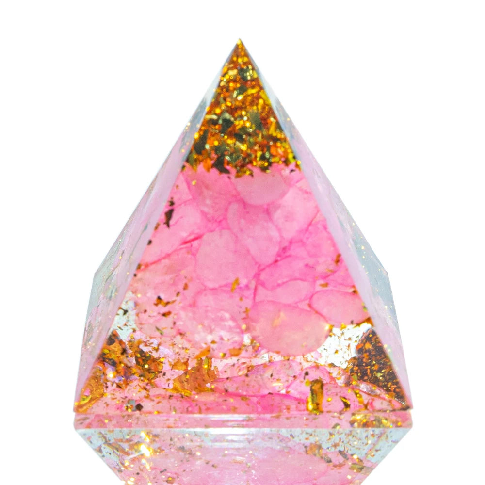 Amethyst Crystal Pyramid – Reiki Energy Generator for Chakra Meditation