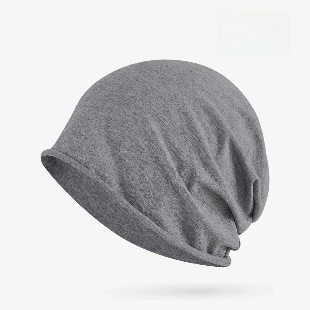 Cotton Sleep Cap – Breathable Unisex Headscarf for Nightwear and Hair Loss
