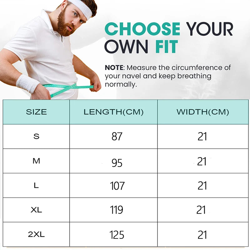 Breathable Lumbar Support Belt – 6-Stay Back Brace for Lower Back Pain Relief
