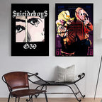 Suicideboys Band Canvas Poster – Vintage Hip Hop Music Wall Art for Home Decor