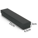Black Square Jewelry Box – Velvet Display Organizer for Rings and Earrings