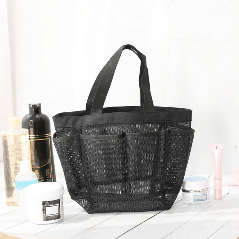 Oversized Mesh Beach Tote – 8 Pockets for Swimming Pool and Outdoor Travel
