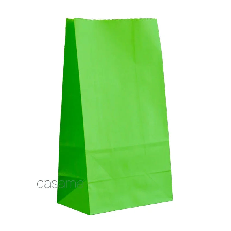 Paper Gift Bags – Small Colored Treat Sacks for Birthday Party Favors