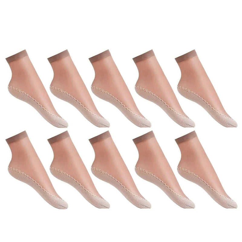 Ultrathin Transparent Boat Socks – Breathable Women's Ankle Socks for Summer