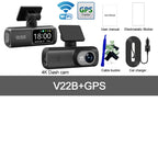 4K Dual Dash Cam – GPS WiFi Driving Recorder for Car Security